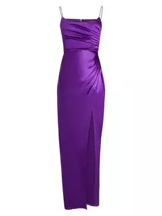 Атласное платье без рукавов Perla Sau Lee, фиолетовый