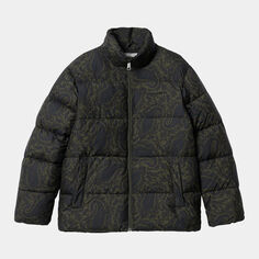 Куртка-пуховик Carhartt WIP springfield paisley, зеленый