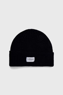Шерстяная шапка Arkk Copenhagen, темно-синий