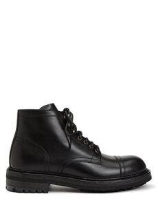 Черные мужские кожаные ботинки Dolce&amp;Gabbana