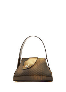 Женская сумка с золотым логотипом Gcds