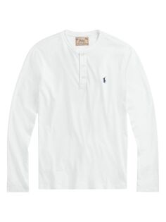 Хлопковая рубашка на пуговицах Polo Ralph Lauren, белый