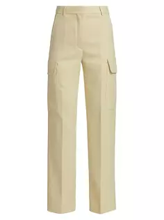 Индивидуальные прямые брюки карго Stella Mccartney, цвет butter
