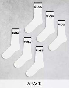 Боди Boss Bodywear (6 пар белых носков в полоску)