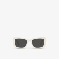 Солнцезащитные очки MU 07YS Glimpse из ацетата Miu Miu, белый