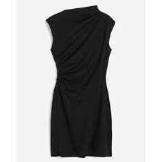 Платье H&amp;M Draped Jersey, черный H&M
