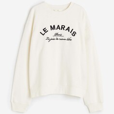 Свитшот H&amp;M Le Marais Crew-neck, кремовый H&M