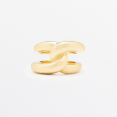 Кольцо Massimo Dutti Knot Detail, золотистый