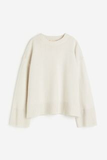 Свитер H&amp;M Oversized Cashmere Blend, кремовый H&M