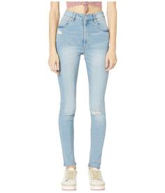 Джинсы COTTON ON, Teen High Skinny Jeans in Valley Mid Blue Rips