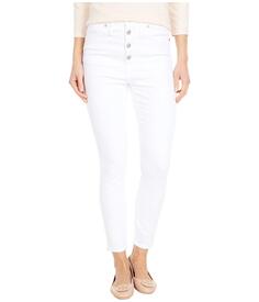 Джинсы Madewell, 10&quot; High-Rise Skinny Crop Jeans in Pure White: Button-Front Edition
