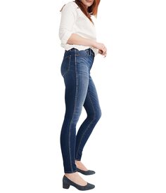 Джинсы Madewell, Tall 10&quot; High-Rise Skinny Jeans in Danny Wash: TENCEL Denim Edition