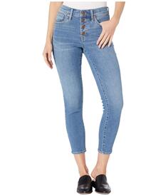 Джинсы Madewell, 9&quot; High-Rise Skinny Crop Button Front in Dewey Wash