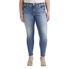 Джинсы Silver Jeans Co., Plus Size Avery Skinny Jeans W94116ECF309