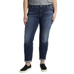 Джинсы Silver Jeans Co., Plus Size Boyfriend W27101EGX376