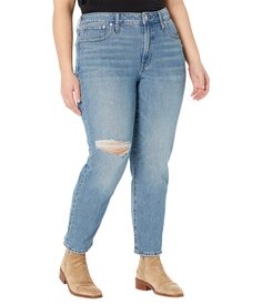 Джинсы Madewell, The Plus Mid-Rise Perfect Vintage Jean in Ainsdale Wash: Knee-Rip Edition