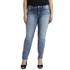 Джинсы Silver Jeans Co., Plus Size Most Wanted Straight W63413EPX245
