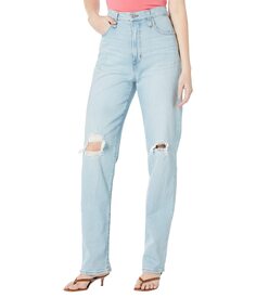 Джинсы Madewell, The Tall Perfect Vintage Straight Jean in Danby Wash: Knee-Rip Edition