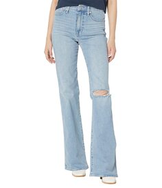 Джинсы Madewell, Tall 11&quot; High-Rise Flare Jeans in Eversfield Wash: Knee-Rip Edition