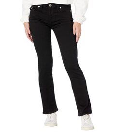 Джинсы True Religion, Billie Mid-Rise Straight Flap in Rinse Black