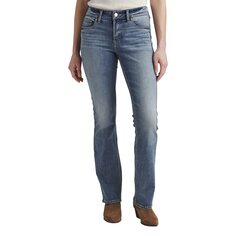 Джинсы Silver Jeans Co., Elyse Mid-Rise Slim Bootcut Jeans L03601EDB257