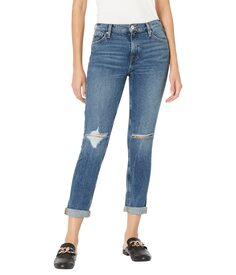 Джинсы Hudson Jeans, Lana Slim Boyfriend w/ Roll Hem in Tightrope