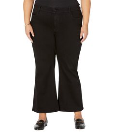 Джинсы NYDJ, Plus Size Waist Match Relaxed Flare in Black Rinse