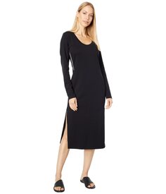 Платье SUNDRY, Long Sleeve Midi Dress with Piping