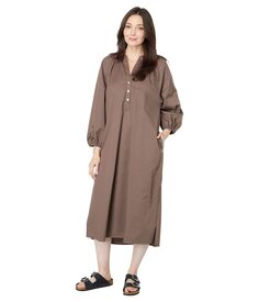 Платье SUNDRY, Raglan Cotton Woven Henley Dress