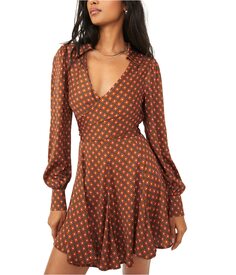 Платье Free People, It Takes Two Long Sleeve Mini Dress