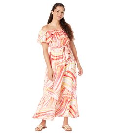 Платье Donna Morgan, Midi Dress with Off Shoulder