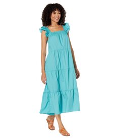 Платье MOON RIVER, Square Neck Tiered Dress