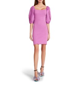 Платье Betsey Johnson, Smock Knit Poplin Sleeve Dress