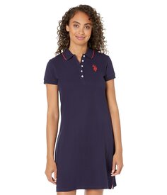 Платье U.S. POLO ASSN., USPA Tipped Polo Dress