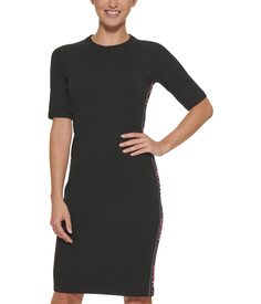 Платье DKNY, Flip Logo Tape Bodycon Dress