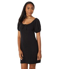 Платье Madewell, Seersucker Knit Puff-Sleeve Mini Dress