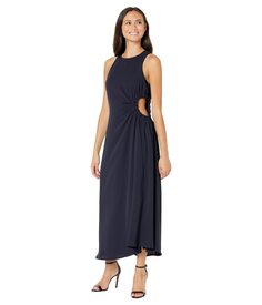 Платье MOON RIVER, Side Ruched Cutout Midi Dress