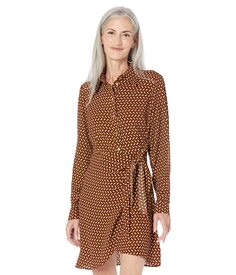 Платье MICHAEL Michael Kors, Geo Button-Down Tie Dress