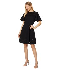 Платье Kate Spade New York, Embroidered Cutwork Ponte Dress