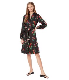 Платье Kate Spade New York, Autumn Floral Silk Twill Shirtdress