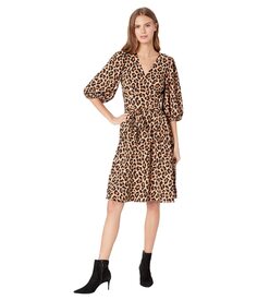 Платье Kate Spade New York, Lovely Leopard Wrap Dress