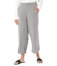 Брюки Eileen Fisher, Wide Leg Cropped Pants in Melange Tencel Jersey