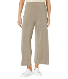 Брюки Eileen Fisher, Wide Leg Cropped Pants in Melange Tencel Jersey