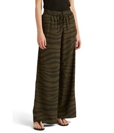 Брюки LAUREN Ralph Lauren, Zebra-Print Crepe Wide-Leg Pants