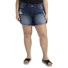 Шорты Silver Jeans Co., Plus Size Suki Shorts W53946ECF388