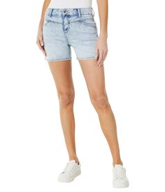 Шорты U.S. POLO ASSN., 4 1/2&quot; High-Rise Vintage Stretch Denim Shorts in Light Acid Wash