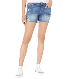 Шорты U.S. POLO ASSN., 4 1/2&quot; Mid-Rise Stretch Denim Shorts in Medium Enzyme Wash