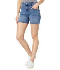 Шорты U.S. POLO ASSN., 4 1/2&quot; High-Rise Vintage Stretch Denim Shorts in Medium Enzyme Wash