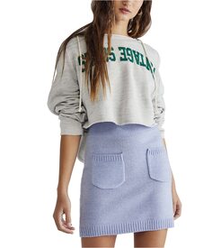 Юбка Free People, Solid Viola Sweater Miniskirt