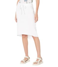 Юбка Chaser, Cotton Fleece Raw Edge Midi Skirt with Drawstring